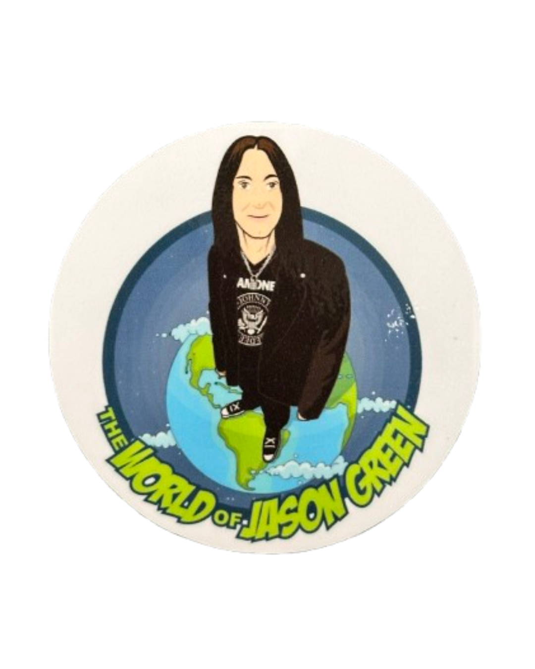 World of Jason Green Vinyl Sticker