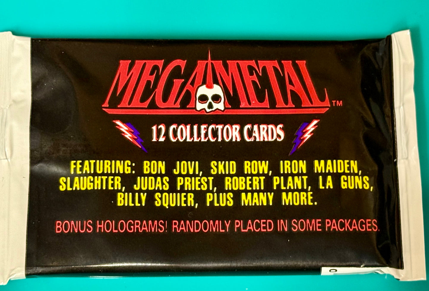 VINTAGE Mega Metal Rock Collecters Cards Pack