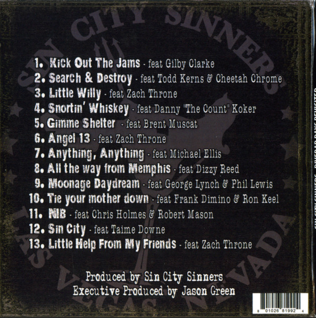 SIGNED DIVEBAR Days Revisited CD - Sin City Sinners