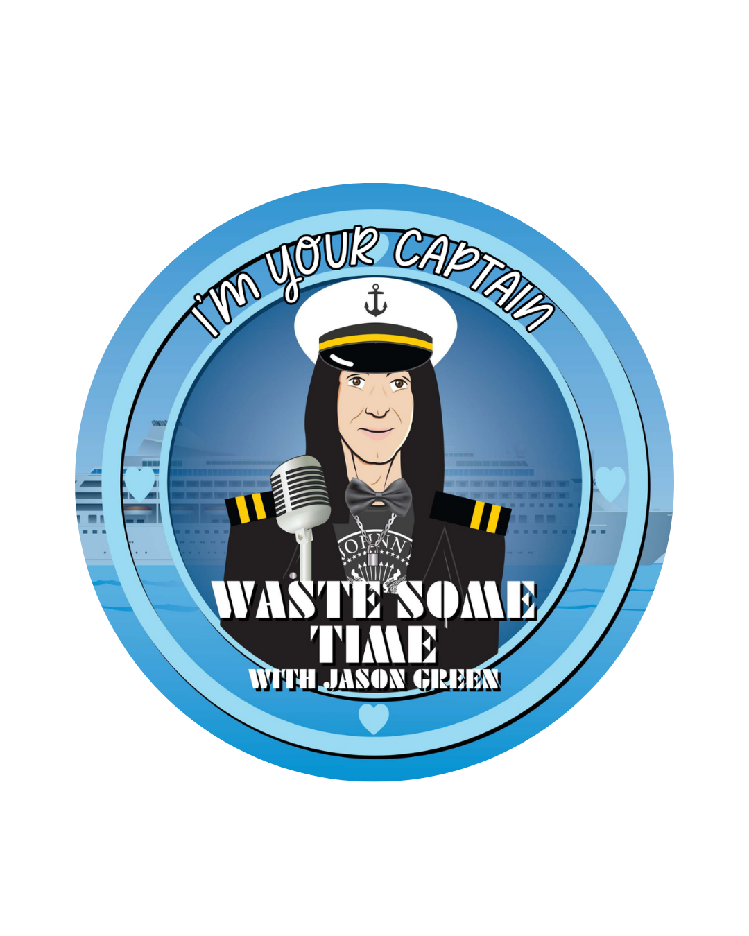 "I'm Your Captain" Jason Green Cruise Vinyl Sticker