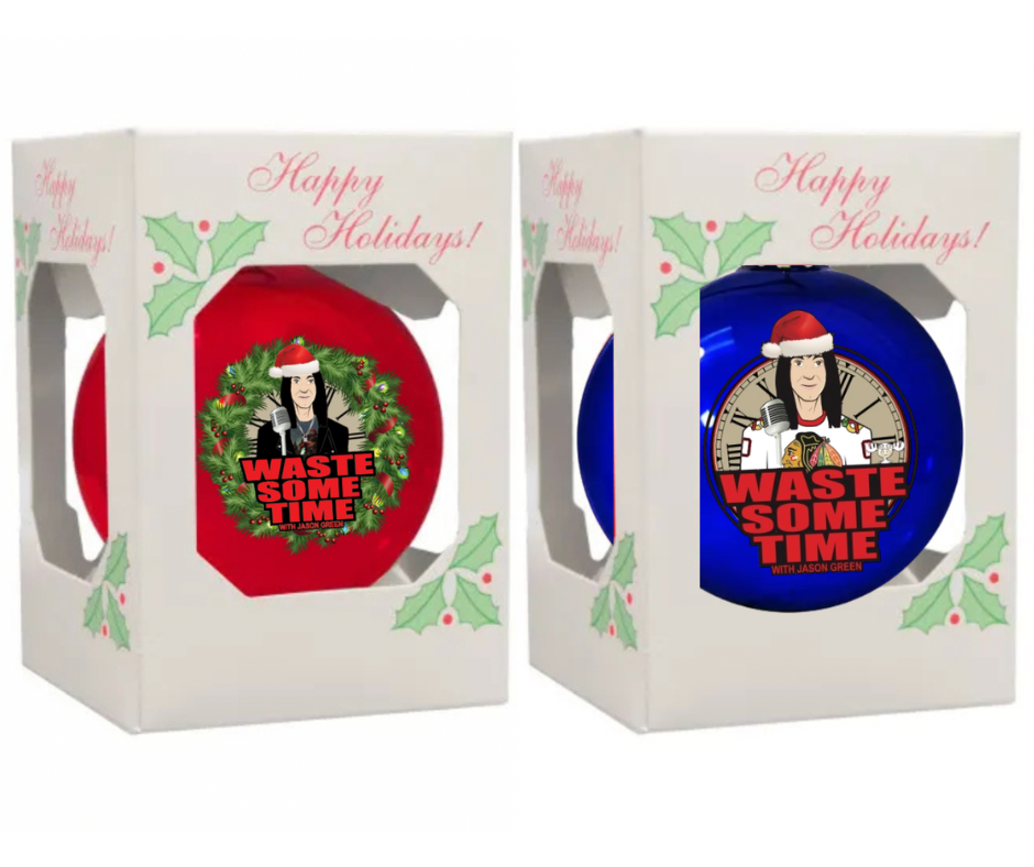 Waste Some Time Ornaments SET OF TWO 2024 and 2025